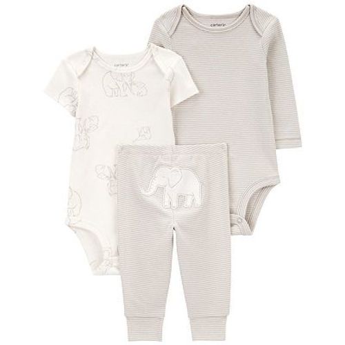 Baby Carter's 3-Piece Elephant Bodysuits and Pants Little Outfit Set