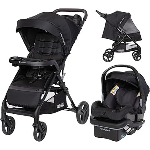Baby Trend Passport® Carriage DLX Stroller Travel System with EZ-Lift™ Plus Infant Car Seat, Uptown Black