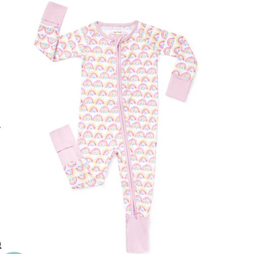 Little Sleepies - Pastel Rainbows Zippy