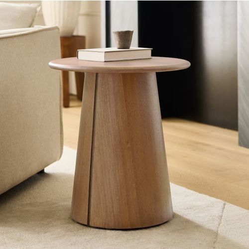 Anton Solid Wood Round Side Table (20")