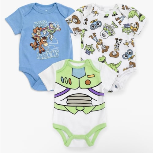 Disney Baby Girls Boys 3 Pack Bodysuits Newborn to Infant Sizes (Newborn - 24 Months)