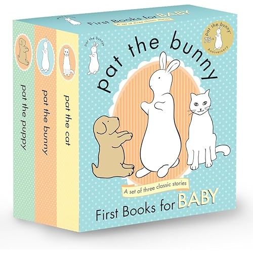 Pat the Bunny: First Books for Baby (Pat the Bunny): Pat the Bunny; Pat the Puppy; Pat the Cat (Touch-and-Feel) Paperback – January 6, 2015