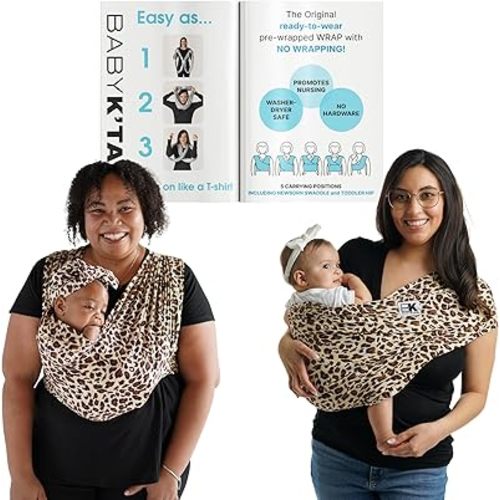 Original Baby K'tan Baby Carrier: #1 Easy Pre-Wrapped, Soft, Slip-On, No Rings, No Buckles | 5 in 1 Baby Sling Gift | The Best Hands Free Infant Wrap For Newborn to Toddler up to 35lb (See Size Chart)