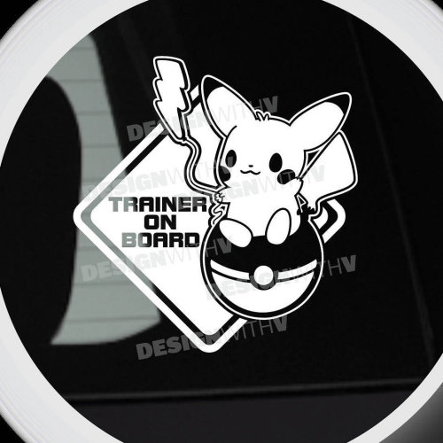 Baby On Board - Vinyl Car Decal - PIKACHU 6"x6"