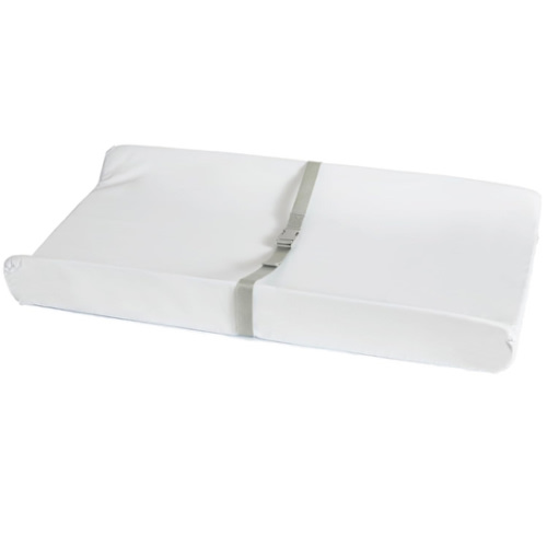 Munchkin Secure Grip Baby Diaper Changing Pad for Dresser, Waterproof and Wipeable, Contoured, Standard Size (16" x 31"), White