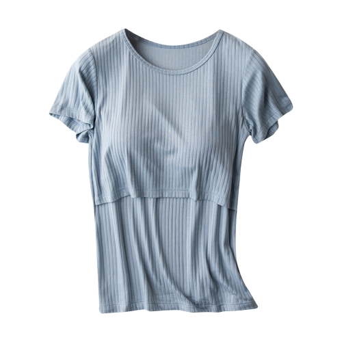 gakvbuo Maternity Shirts,Women'S Nursing Tops Shirts Short Sleeve Breastfeeding Clothes Casual Summer Basic Nursing Shirts For Maternity