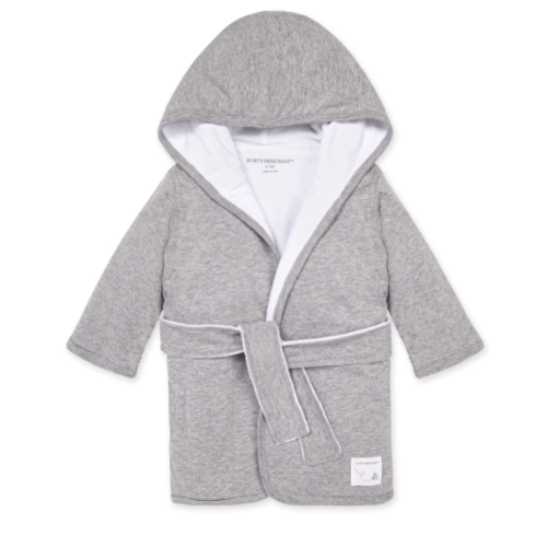 Organic Cotton Knit Terry Hooded Robe