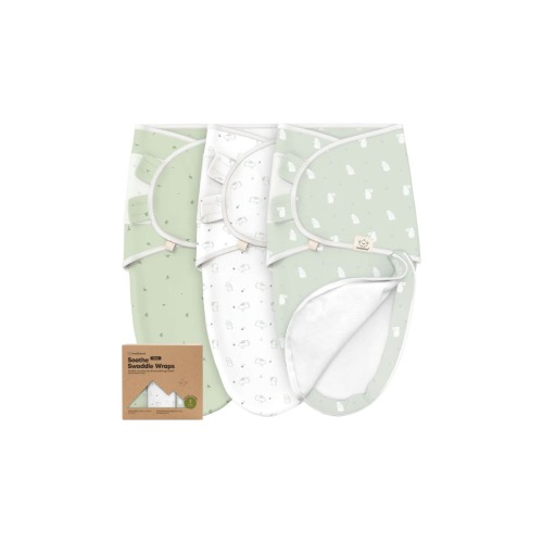 3-Pack Soothe Zippy Swaddle Wrap, Medium