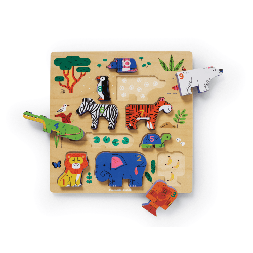 Stacking Wood Zoo Puzzle