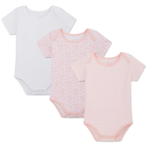 LAKE | Baby | Pima Cotton Pajamas | English Rose Baby Bodysuit Bundle