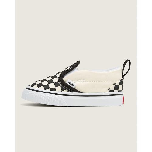 Vans | Toddler Slip-On V Checkerboard Black/Whitee Shoes | Vans