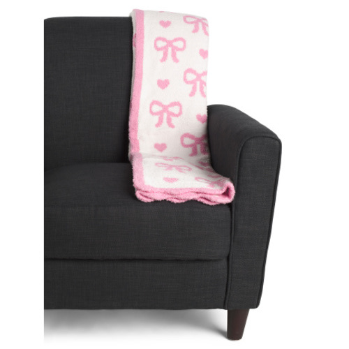 Lumina Bows Feather Yarn Infant Blanket | Bedding | T.J.Maxx