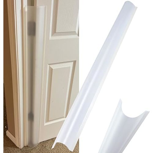 2PCS Child Proofing Door Finger Pinch Protector Clear Door Jam Shield for Child Safety Finger Pinch Guard Hinge Protectors for Kids/Pet