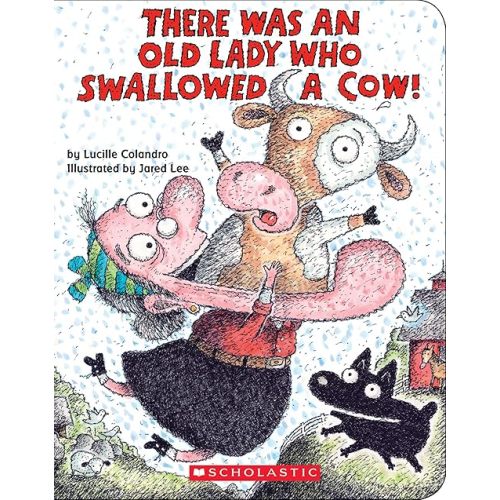 There Was an Old Lady Who Swallowed a Cow! (Board Book) Board book – Illustrated, April 7, 2020