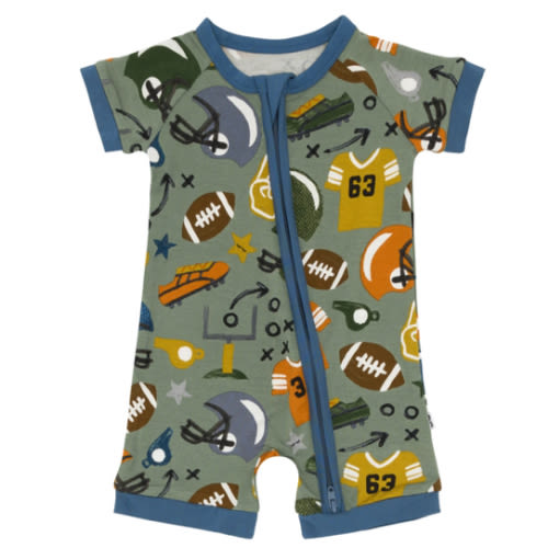 Touchdown Time Shorty Zippy - Little Sleepies