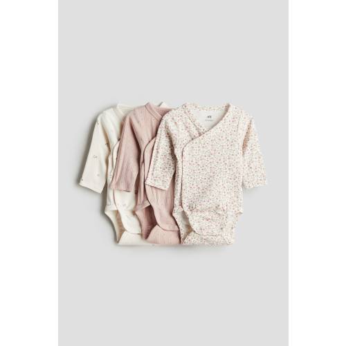 3-PACK WRAPOVER BODYSUITS