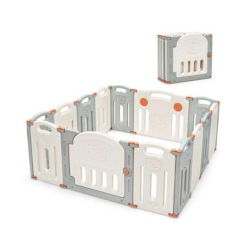 Baby 14 Panel Foldable Playpen Activity Center
