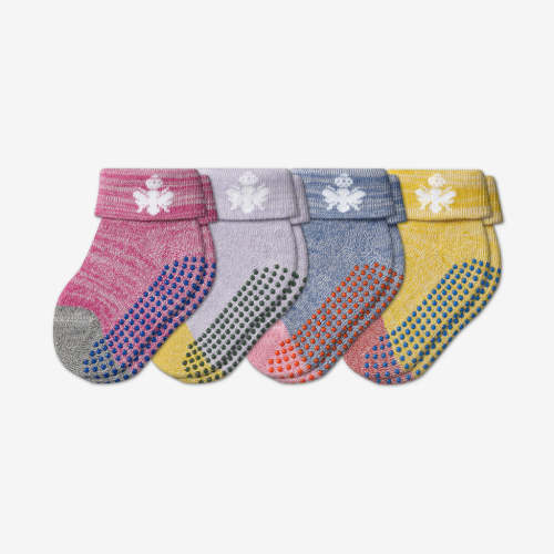 Baby Gripper Socks 4-Pack (6-12 Months)