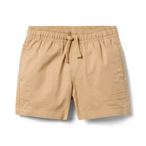 Boy True Khaki Twill Patch Pocket Pull-On Short by Janie and Jack