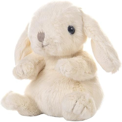Dilly dudu Cream Bunny/Rabbit Stuffed Animal Plush Soft Toy 6-Inch
