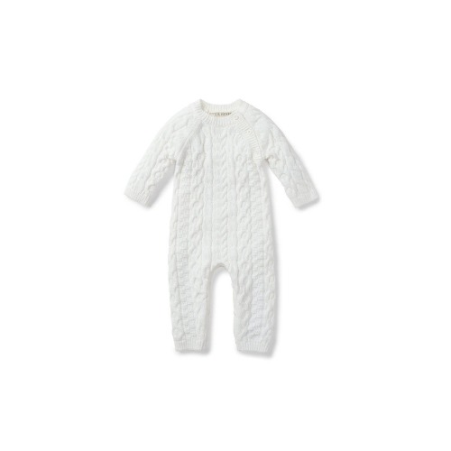 Baby Cable Knit Sweater Romper, 0-3M