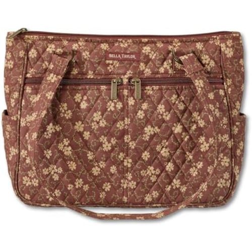 Bella Taylor Everyday Tote | Lightweight Quilted Fabric Handbags for Women