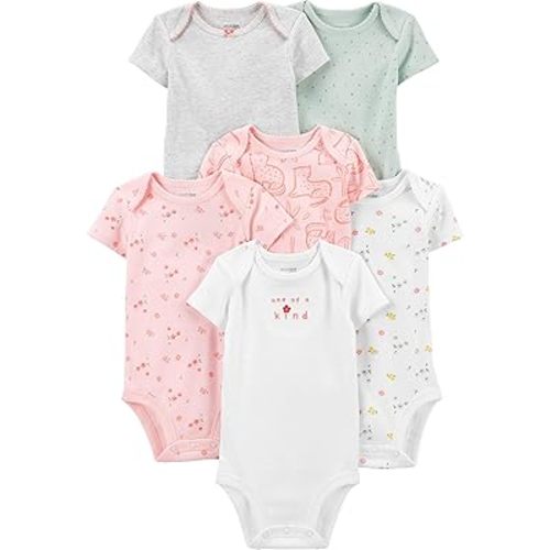 Simple Joys by Carter's baby-girls 6-pack Short-sleeve Bodysuit