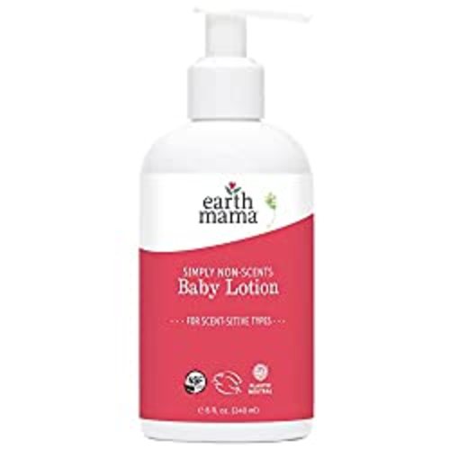 Earth Mama Simply Non-Scents Baby Lotion, Fragrance Free, 8 Fl Oz