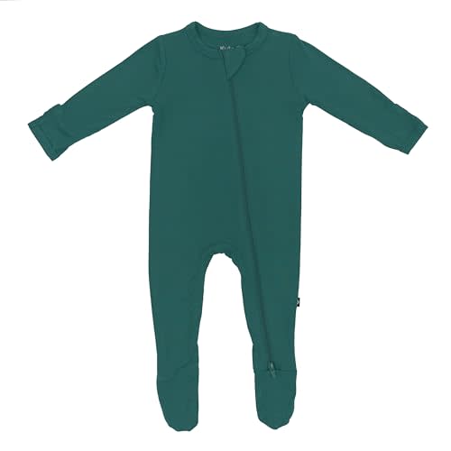 KYTE BABY Unisex Zipper Closure Footies, Rayon Made From Bamboo, 0-24 Months