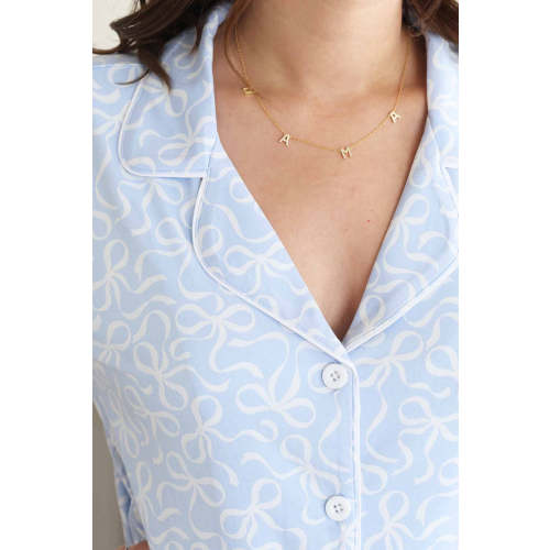 Women's Two Piece Flare Lounge Set | Blue-tiful Bows