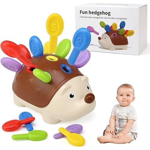 LEADSTAR Baby Montessori Toys for 1 Year Old, Hedgehog Toddler Sensory Toys Fine Motor Skills Learning Educational Sorting Toys Montessori Toddler Games Gifts for 1 2 3 Years Old Boys Girls Kids