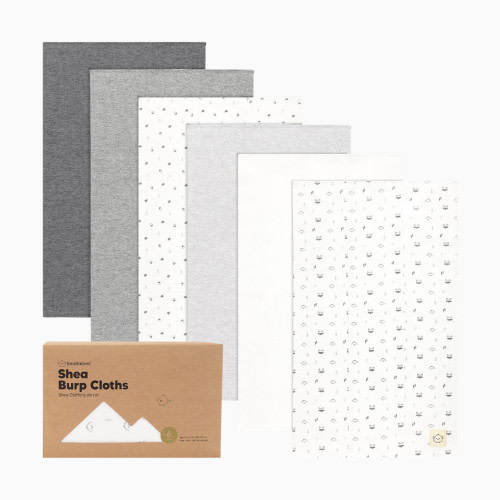 KeaBabies Shea Burp Cloths (6 Pack) - Neutrals