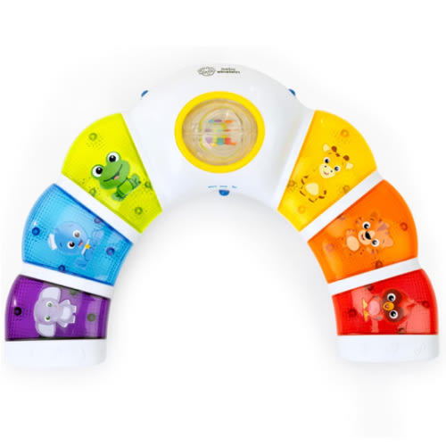 Baby Einstein Glow & Discover Light Bar Musical Activity Station and Tummy Time Toy, Montessori Cause and Effect Early Learning for 3-36 months