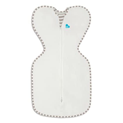 Love to Dream Organic Swaddle, Baby Sleep Sack, Swaddle Up Self-Soothing Swaddles for Newborns, Get Longer Sleep, Snug Fit Helps Calm Startle Reflex, 1.0 TOG Sleep Sack, 13-18.5lbs, Cream