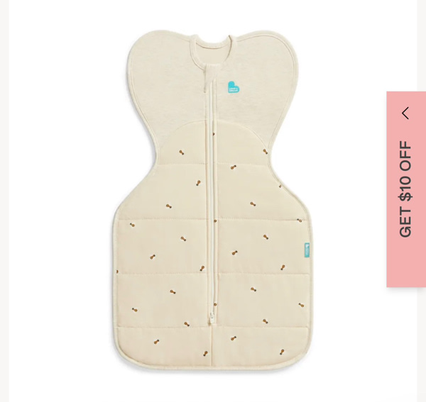 Love To Dream Quilted Stretch Cotton Swaddle Up 2.5 Tog Bees