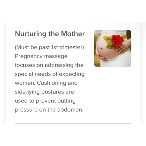 Prenatal Massage- 60 minutes