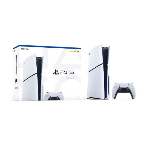 Sony PlayStation 5 (PS5) Disc Console Slim with 1TB SSD, 4K-TV Gaming, and Haptic Feedback