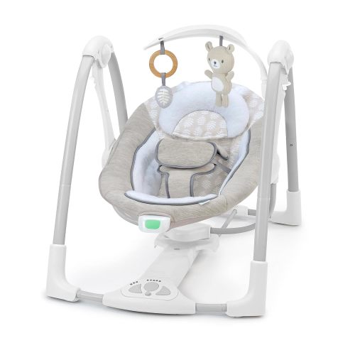 Ingenuity ConvertMe 2-in-1 Portable Baby Swing to Infant Seat, Newborn