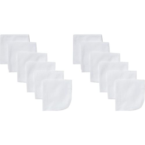 Gerber Washcloth, White, 6-Count