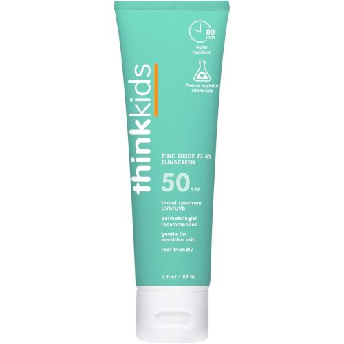 Thinkkids Safe Mineral Sunscreen SPF 50+ 3 Fl Oz