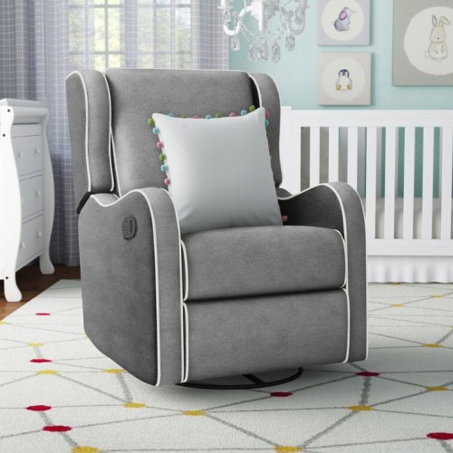 Albie Upholstered Swivel Reclining Glider