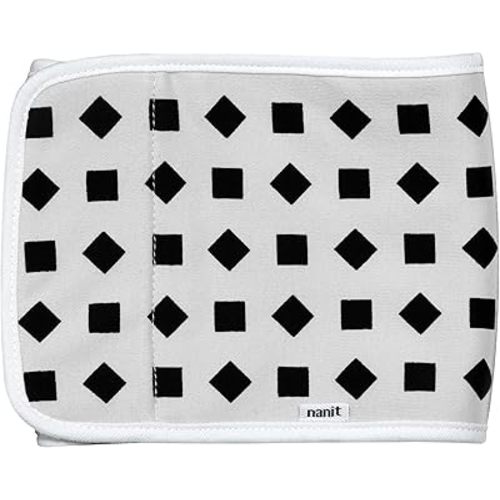 Nanit Breathing Wear Band – Works with Nanit Pro Baby Monitor to Track Breathing Motion Sensor-Free, Like Your Hand On Their Heart from Anywhere, 100% Cotton, Size Large, 3-24 Months, Pebble Grey