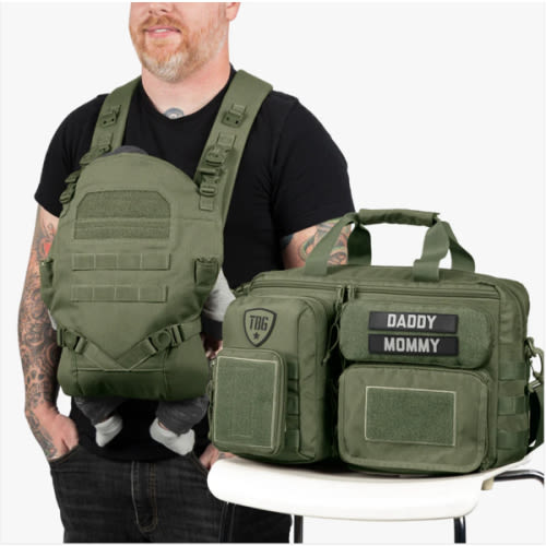 Deuce Diaper Bag + Baby Carrier Bundle by Tactical Baby Gear