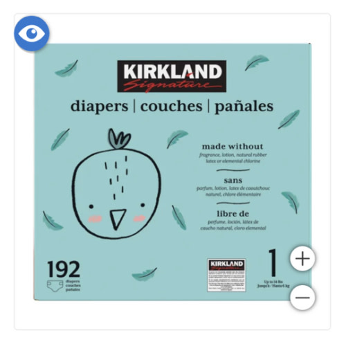Kirkland Signature Diapers Sizes 1