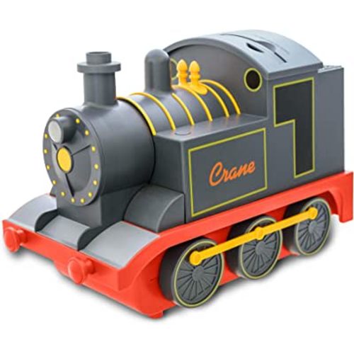 Crane Cool Mist Ultrasonic Baby Humidifier for Nursery and Kids Room, Auto Shut Off 1 Gallon, Optional Filter, Playful Design, Train