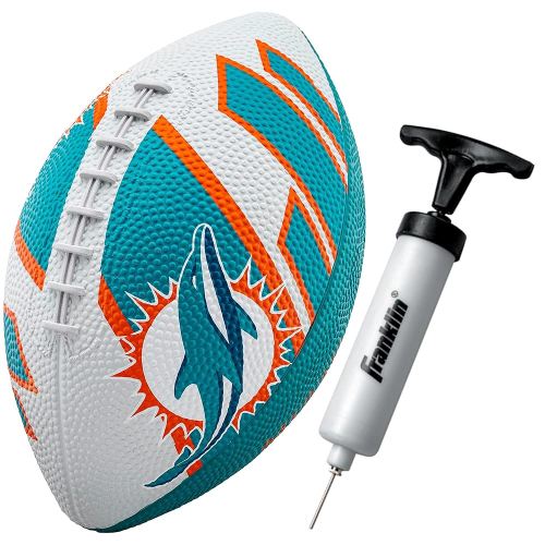 Franklin Sports NFL Team Footballs - Rubber Youth Mini Footballs for All NFL Teams - Kids Junior 8.5" Football - Official NFL Licensed Footballs