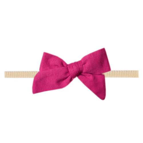 Classic Nylon Bow - Raspberry