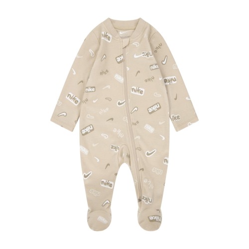 Logo Print Zip Footie, 6M