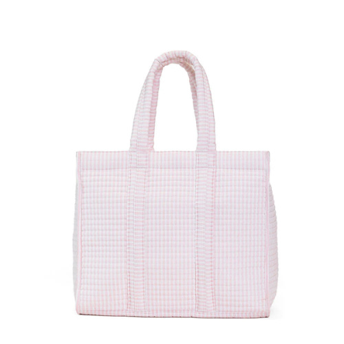 Quilted Go Go Tote Pimlico Stripe Pink by TRVL Design