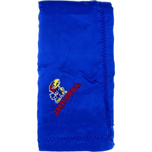 Comfy Feet Everything Comfy Kansas Jayhawks Silky and Super Soft Plush Baby Blanket, 28" x 28"